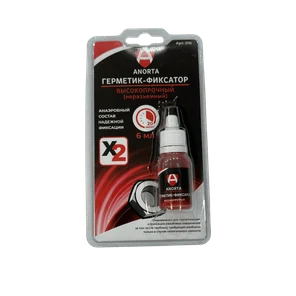Фиксатор резьбы 6мл неразъемный красный (герметик)