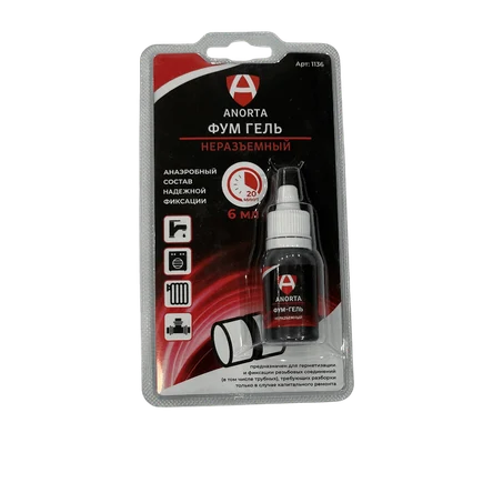 Фиксатор резьбы  6мл неразъемный красный (фум-гель)